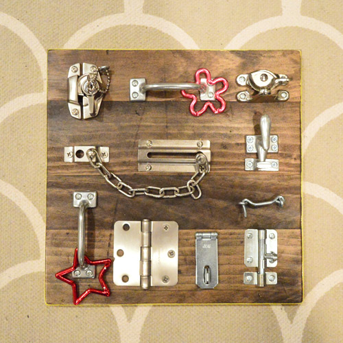 Last Minute Homemade Present A DIY Latch Board For Kids Young House Love