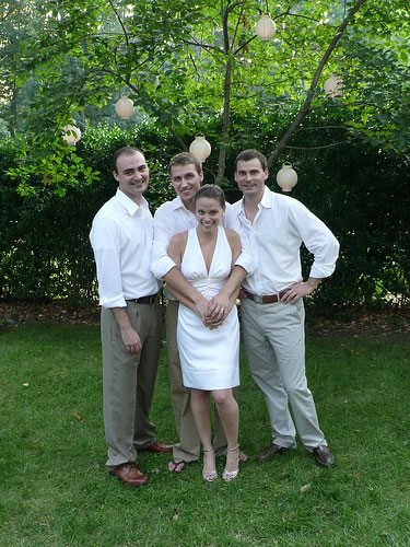 wedding dress for casual backyard ceremony