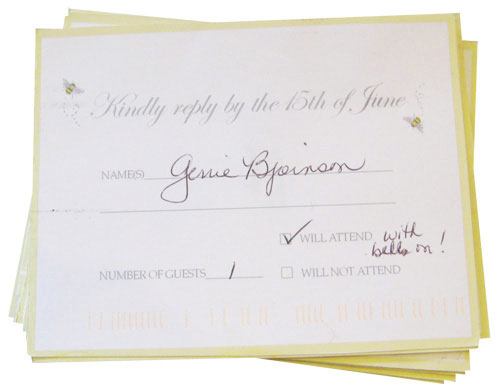 Wedding Response Envelope