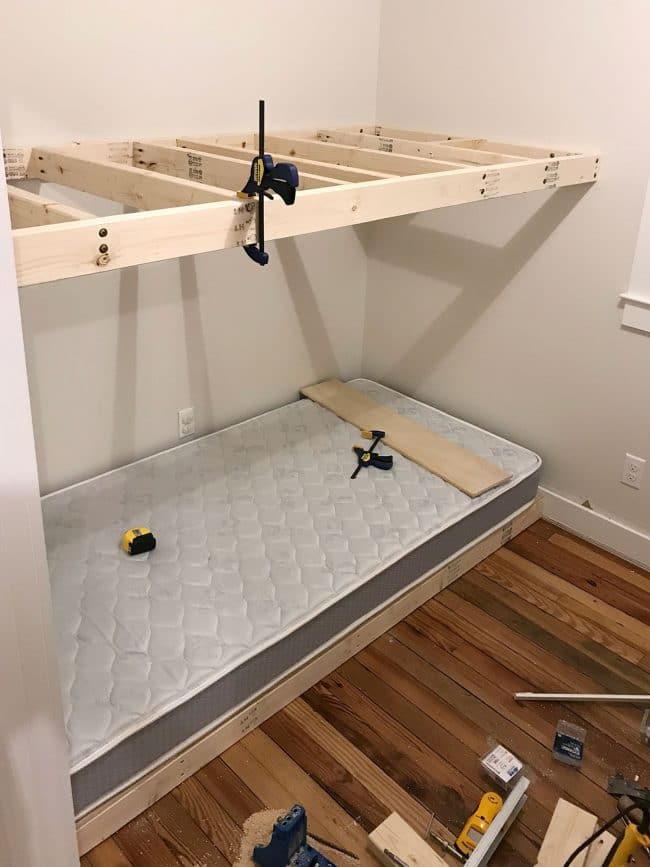 built in bunk beds small room
