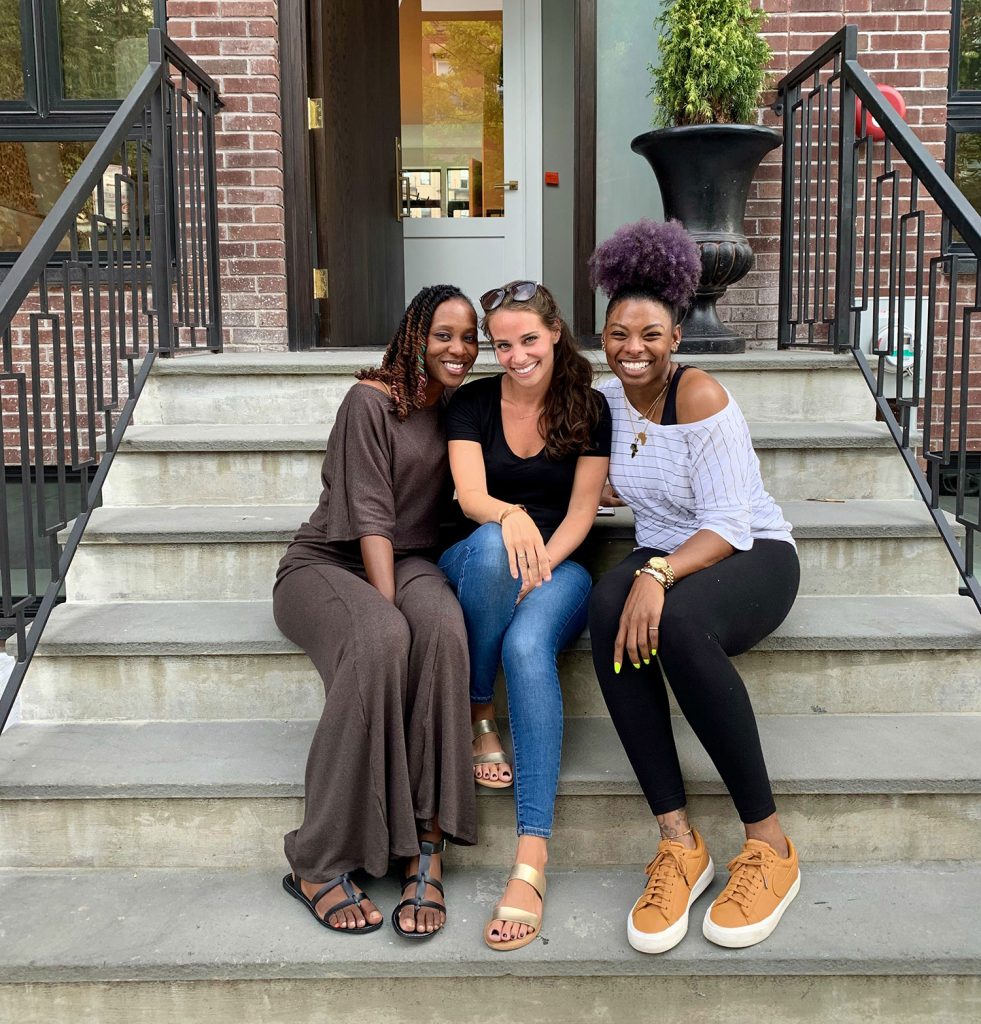 Shavonda Sherry and Carmeon On Brooklyn Steps