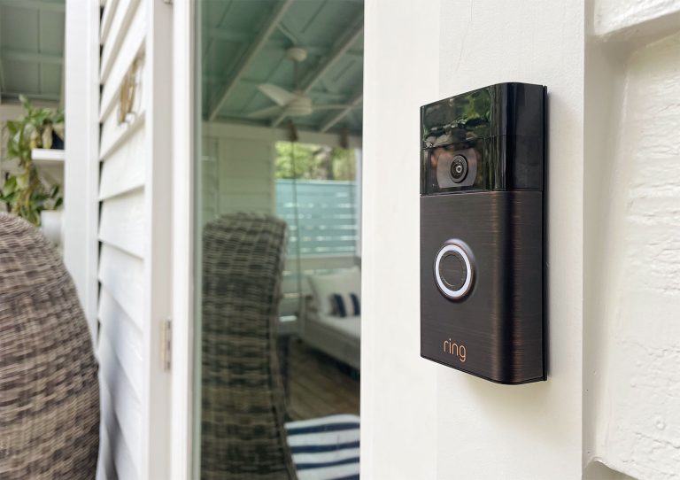 Shop Ring Video Doorbell - Venetian Bronze + Spotlight Camera Wired - White  (2-Pack) Bundle at Lowes.com