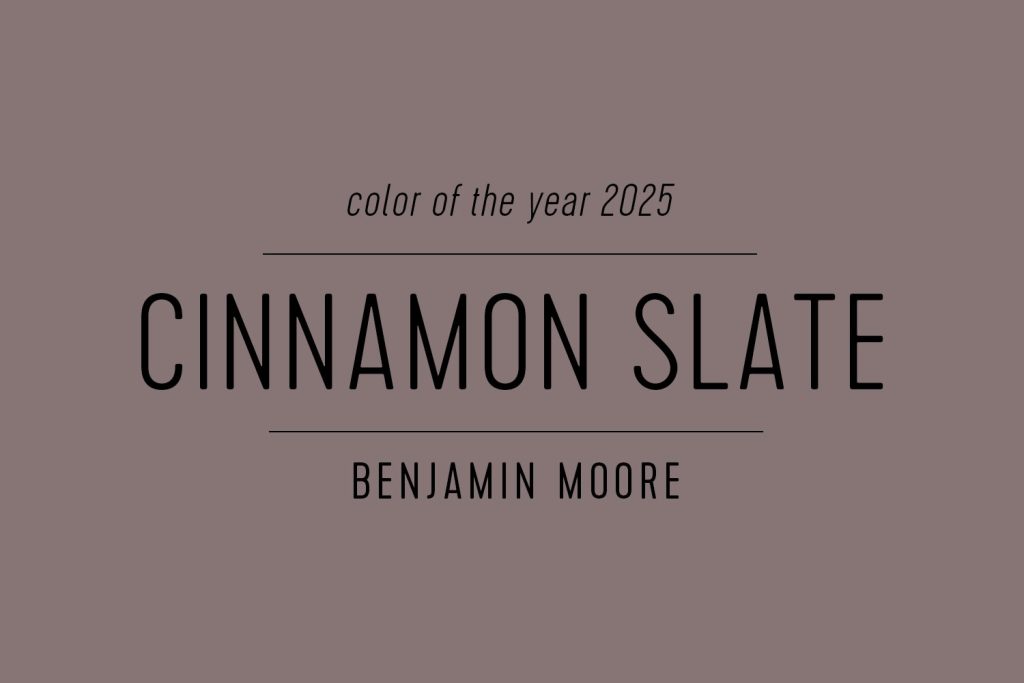 Benjamin Moore Paint Color of the Year 2025 Cinnamon Slate