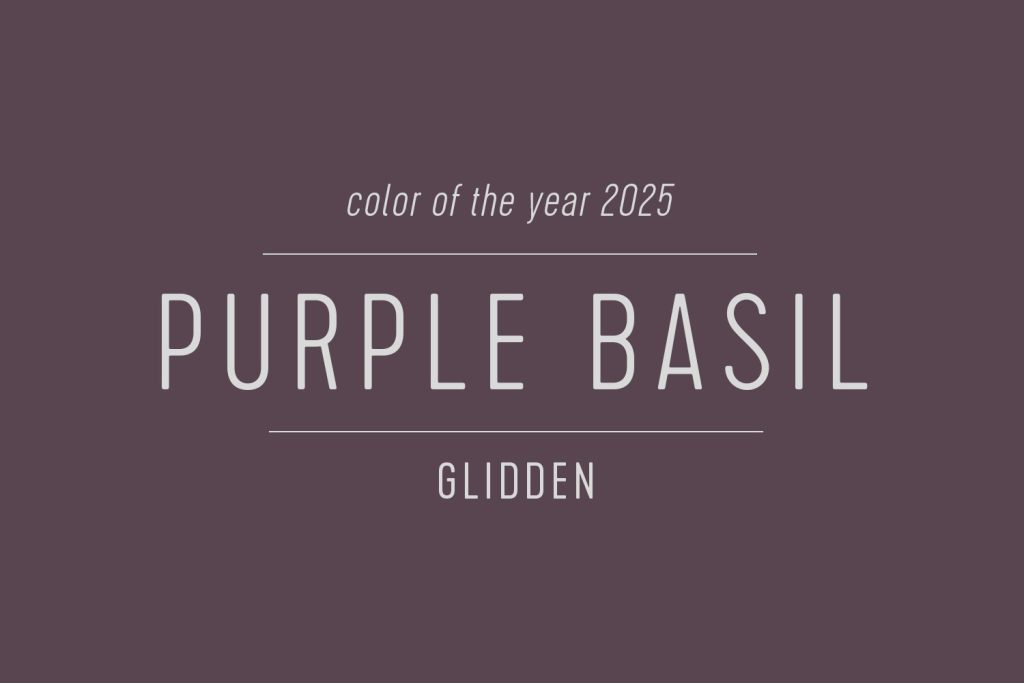 Glidden Paint Color of the Year 2025 Purple Basil