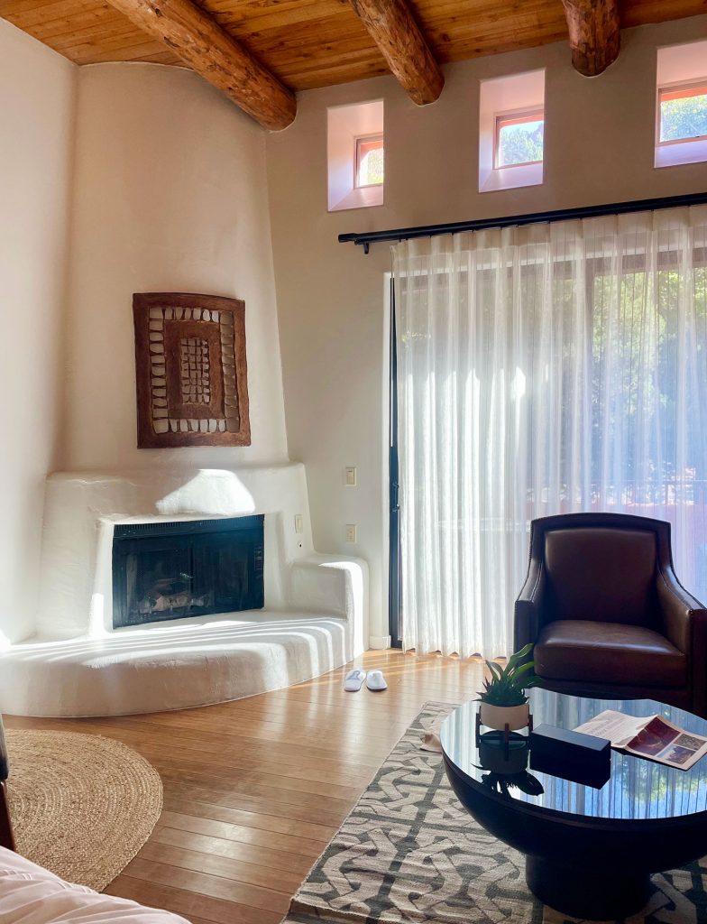 Interior Fireplace Of Room In Sedona Arizona