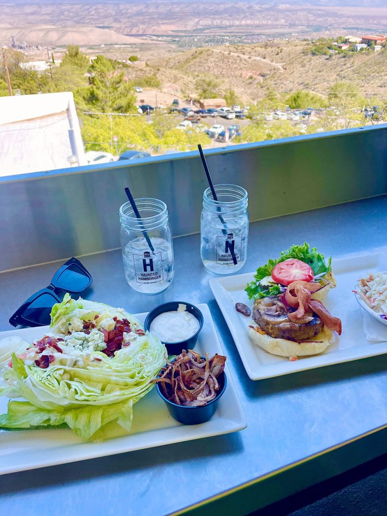 View Of Mountains From Haunted Hamburger In Jerome Arizona