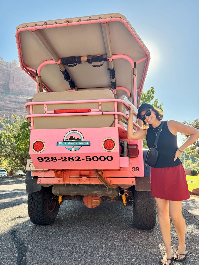 Sherry With Pink Jeep Tour In Sedona Arizona