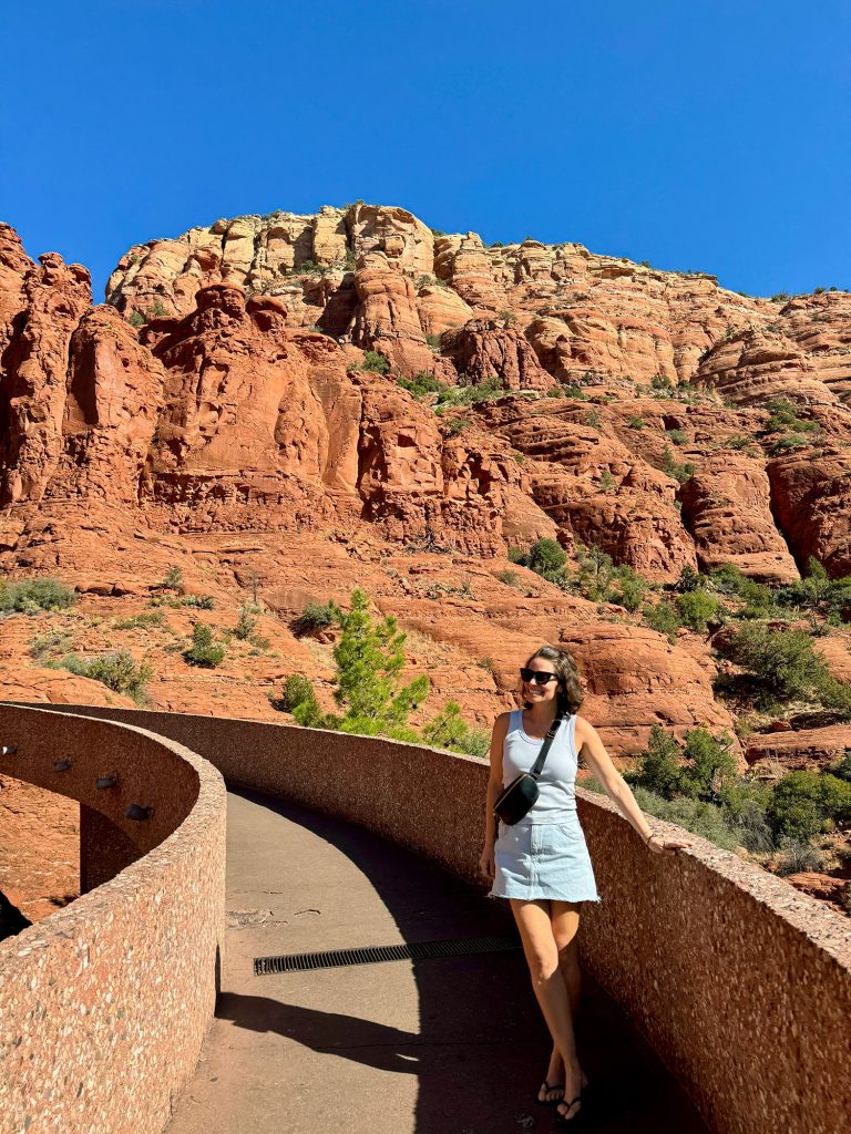 Sherry On Path To Chapel of the Holy Cross in Sedona Arizona