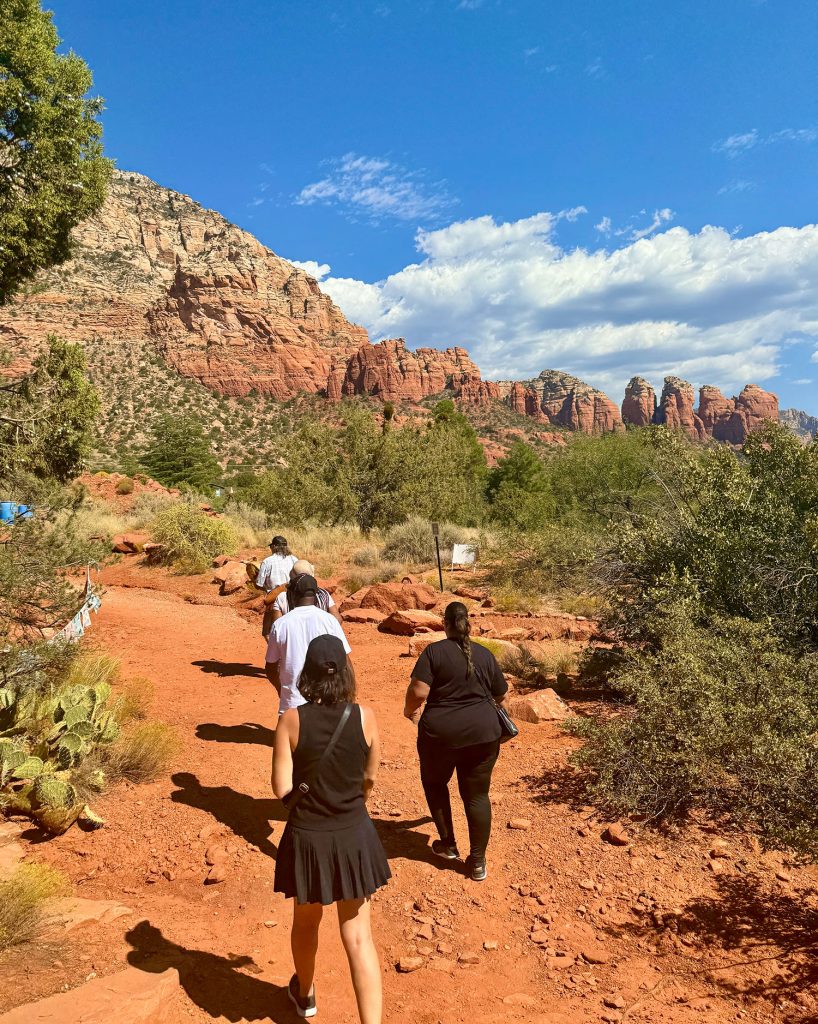 Sherry Hiking In Sedona Arizona To Vortex