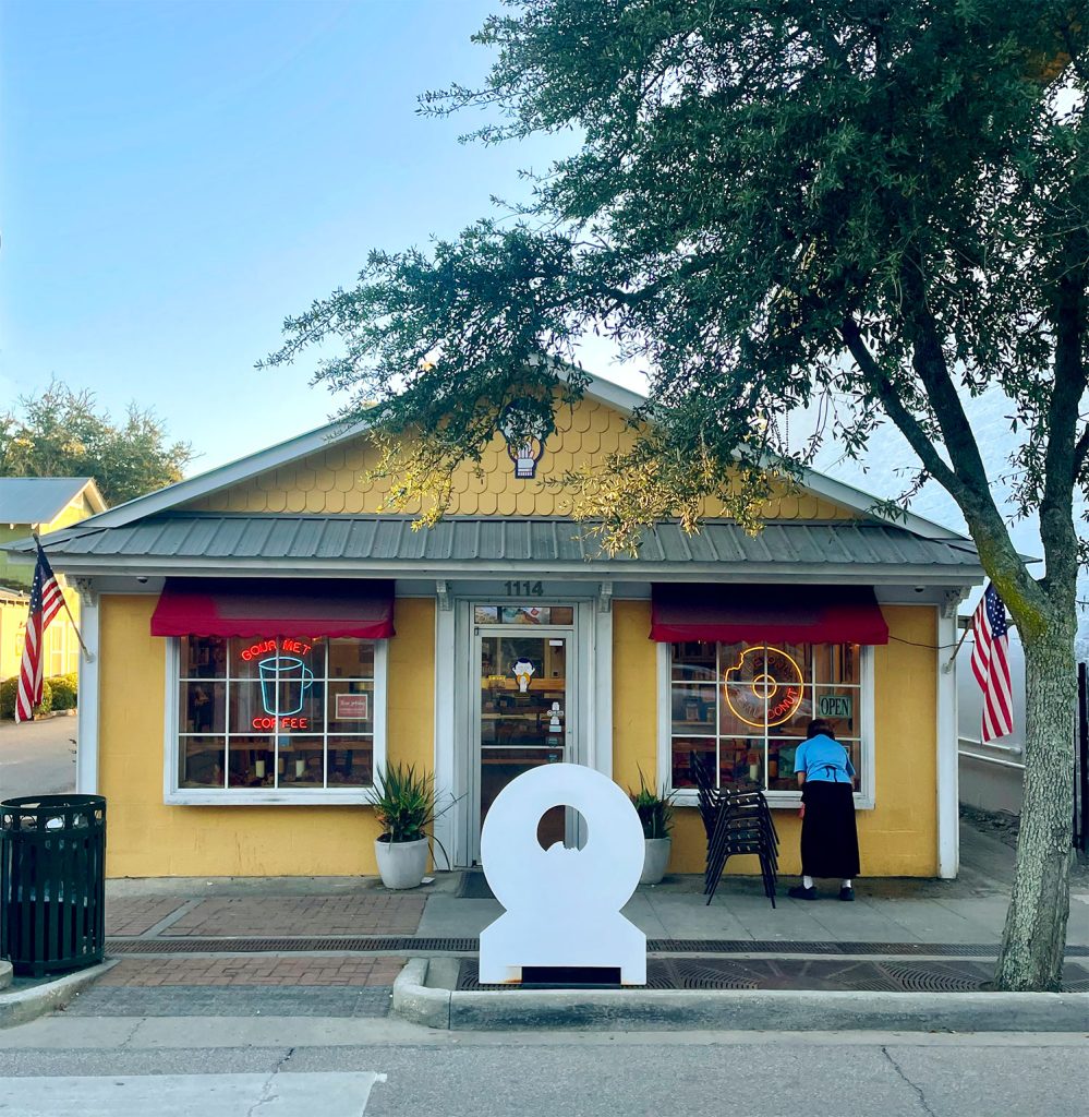 Exterior of Tatonut Donut Shop In Ocean Springs Mississippi