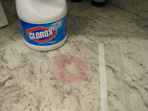 Stains in deals granite