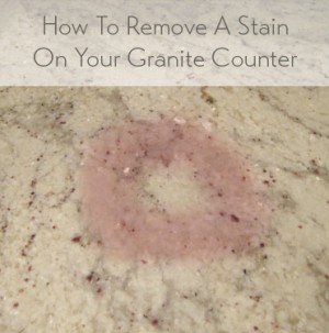 How To Get Stains Out Of Granite Counters - No Scrubbing!