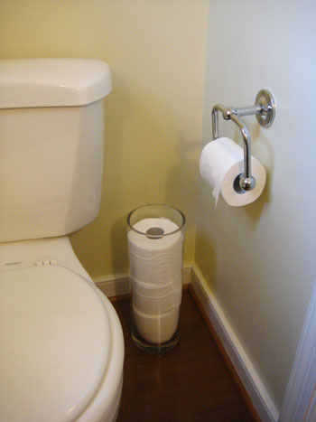 Toilet Paper Storage Basket Lidded Spare Roll Holder Toilet Paper