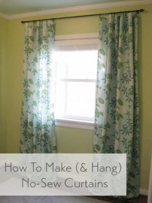 How To Make No-Sew Curtains | Young House Love