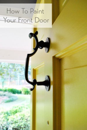 How To Paint Your Front Door | Young House Love