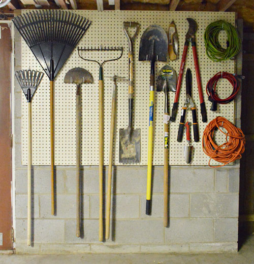 Adding Some Basement Workshop Organization | Young House Love