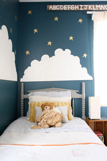 A Blue Boy's Nursery With Clouds & Stars | Young House Love