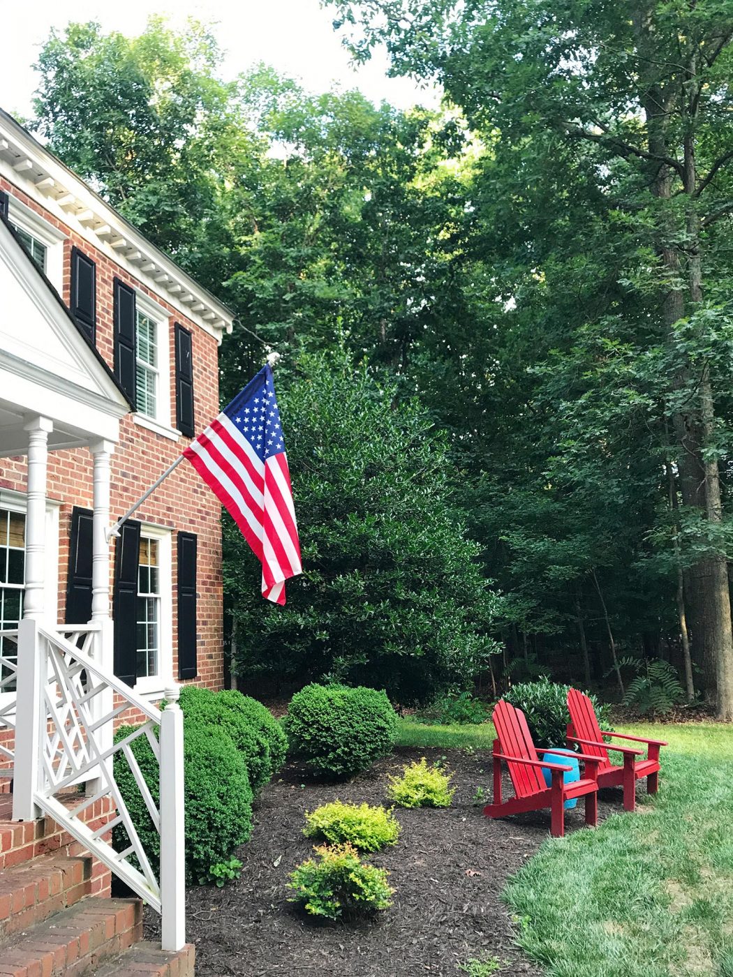 Our Patriotic Front Porch + Front Yard Planning | Young House Love ...