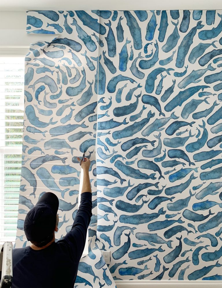 How To Hang A Peel-And-Stick Wall Mural | Young House Love
