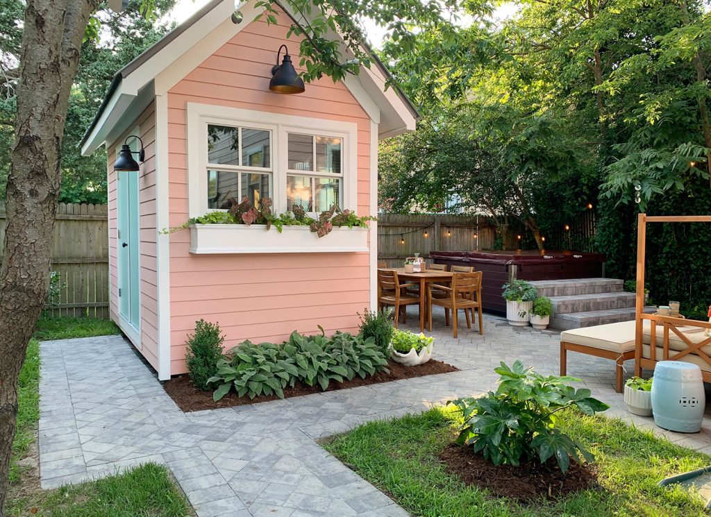 Adding Outdoor Storage, Young House Love