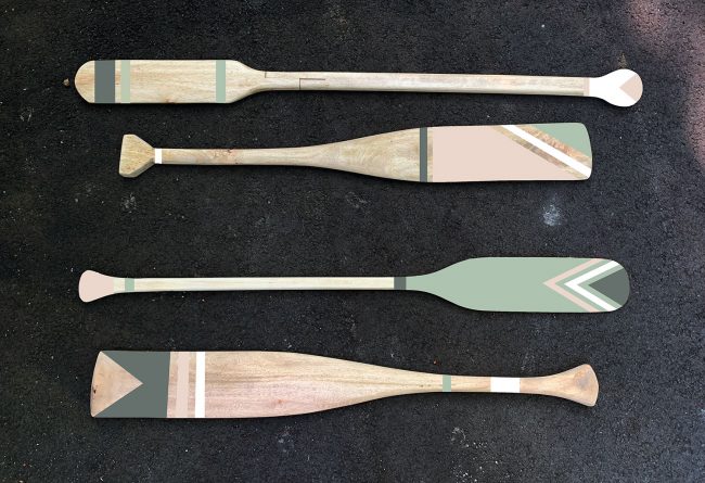 How To Paint Decorative Oars | Young House Love