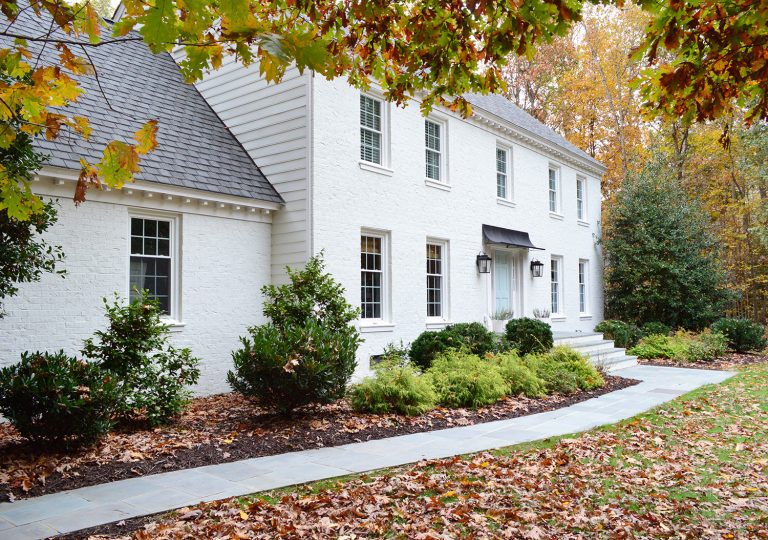 Exterior Updates After Painting Our Brick House White 