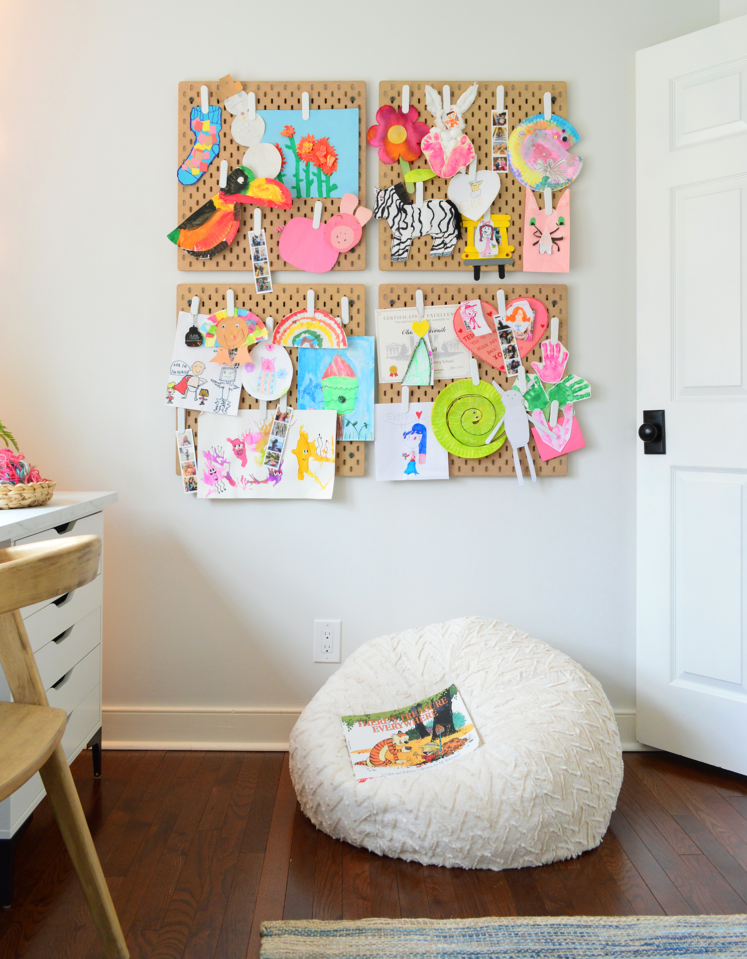 Turning A Mostly Unused Room Into A Kids Art & Work Space | Young House