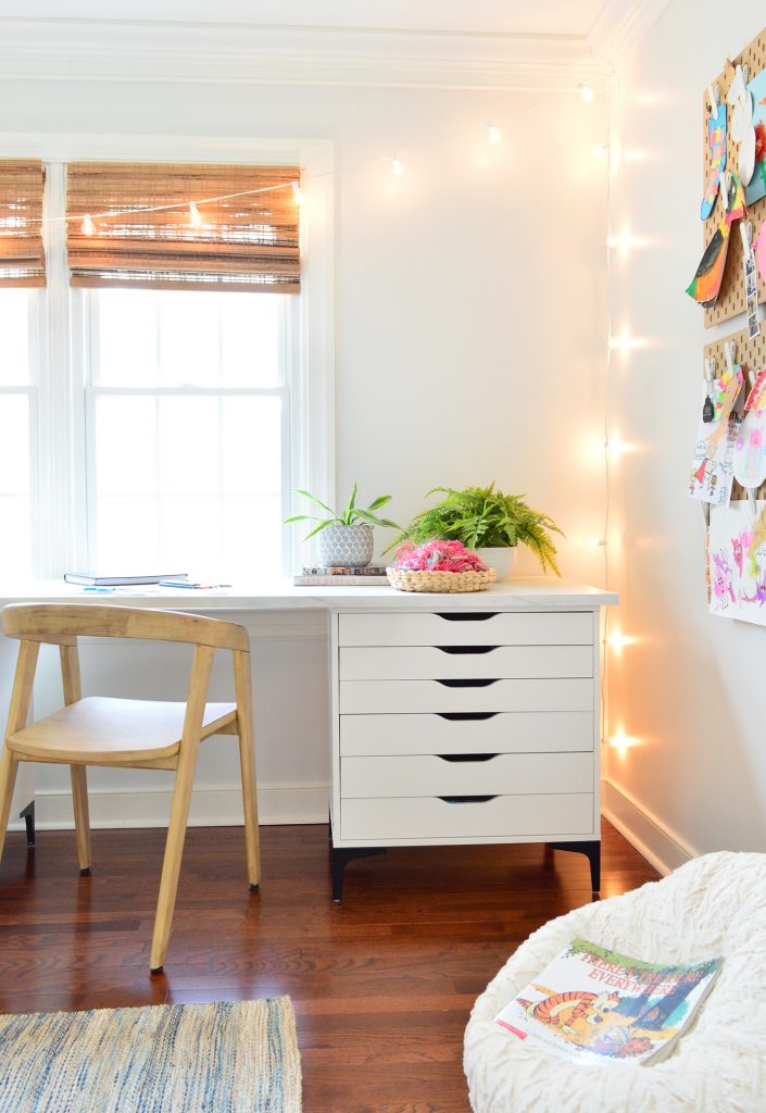 Turning A Mostly Unused Room Into A Kids Art & Work Space