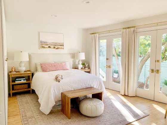 How To Fit A King-Size Bed Into A Small Bedroom | Young House Love