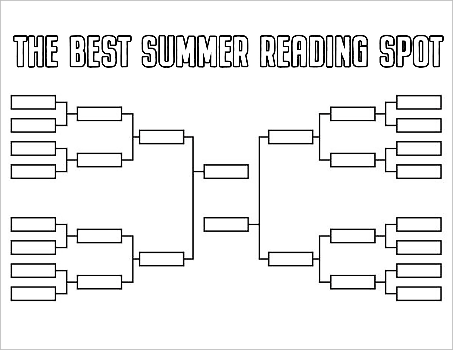 Kids Summer Reading Bracket (Free Printable) Young House Love